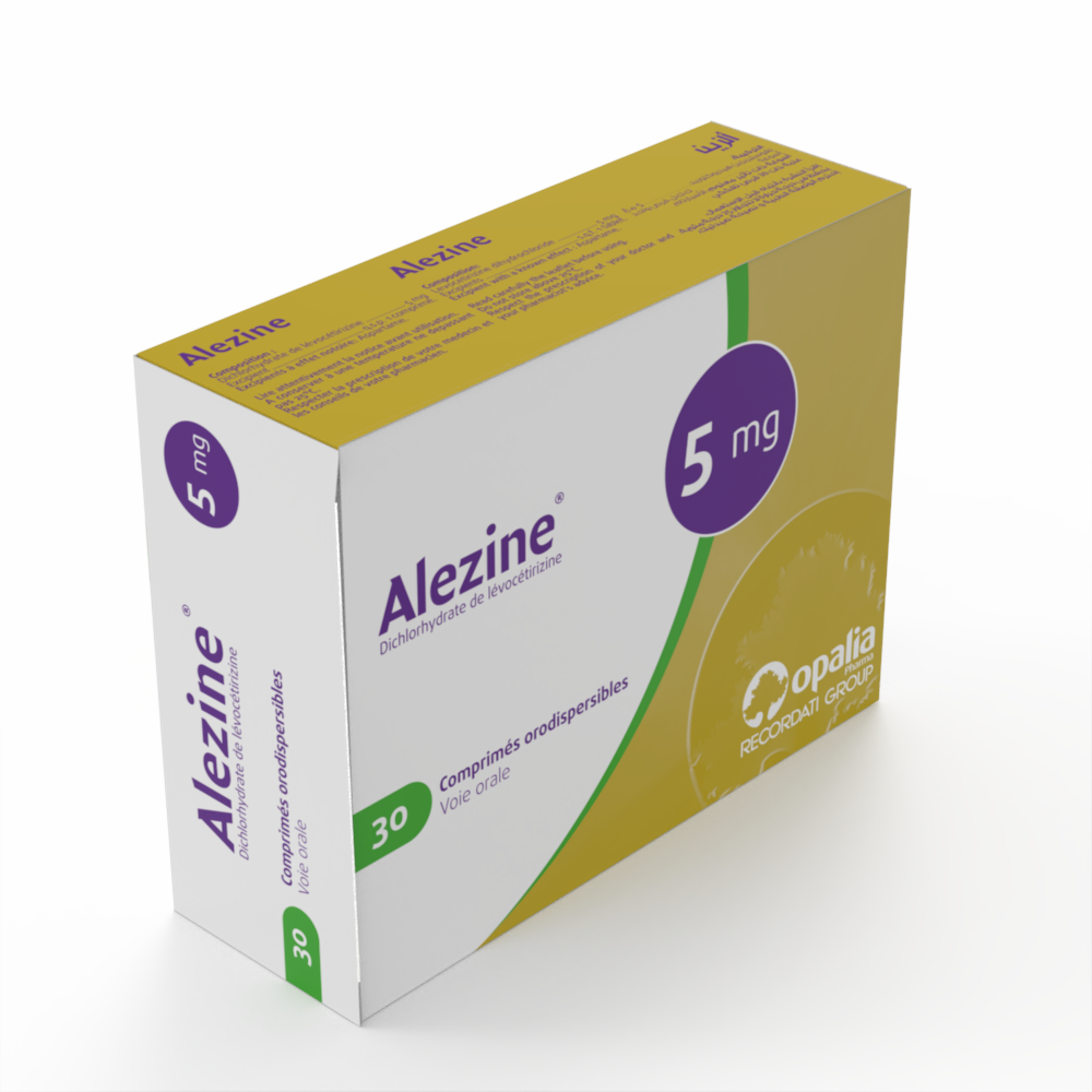 ALEZINE 5 mg Comprimé orodispersible Boîte de 30